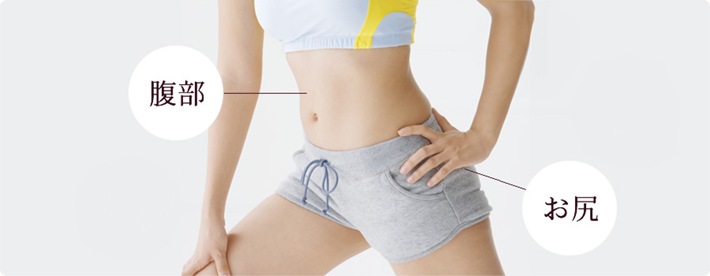 腹部　お尻